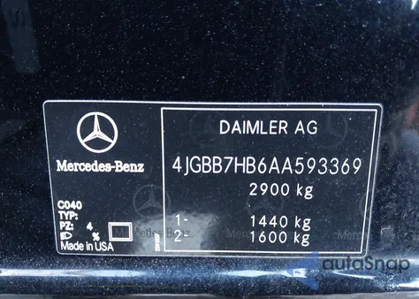 2010 Mercedes-Benz Ml 63 Amg 4Matic from USA, damaged, VIN 4JGBB7HB6AA593369
